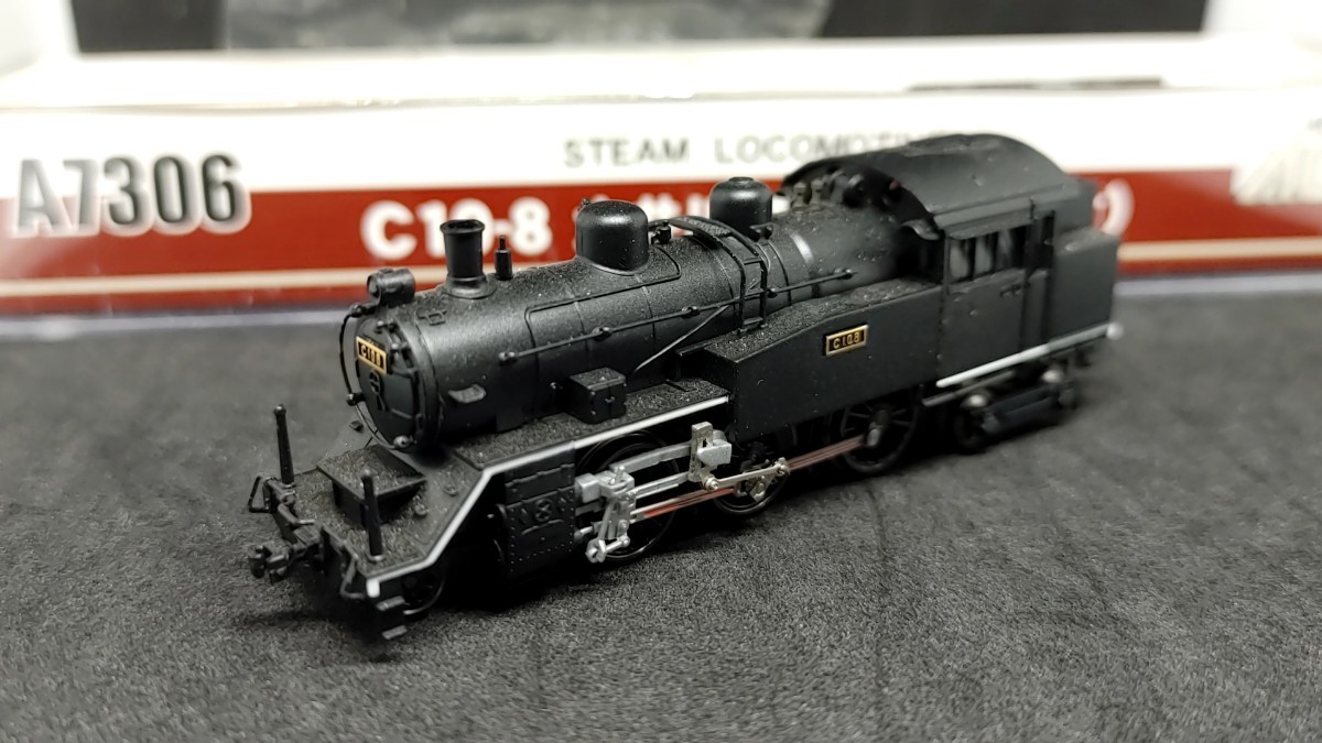 マイクロエースA7306 C10 8 大井川鐵道 貨車1両付き 動作確認済み 中古品