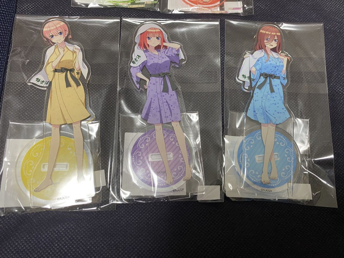 アクスタ 5種類セット】五等分の花嫁 極楽湯 コラボ アクリルスタンド