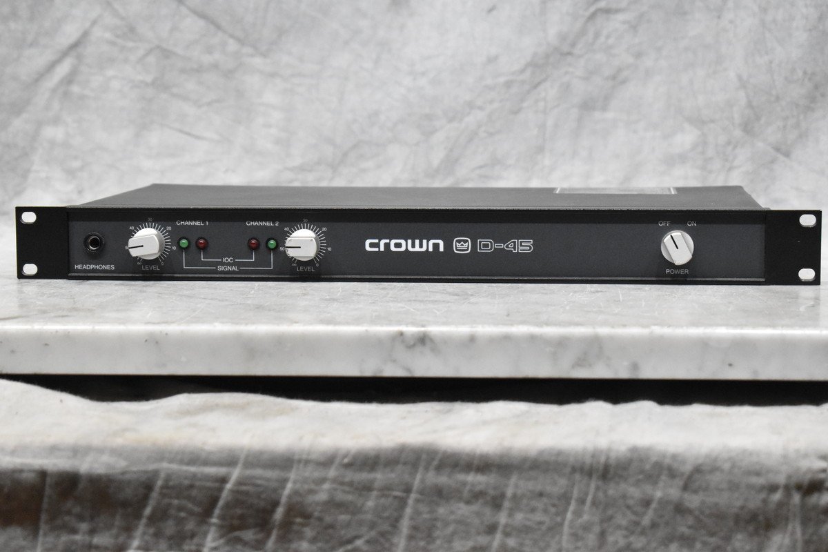Crown クラウン パワーアンプ D-45 AMCRON CROWN D-45 D45 クラウン