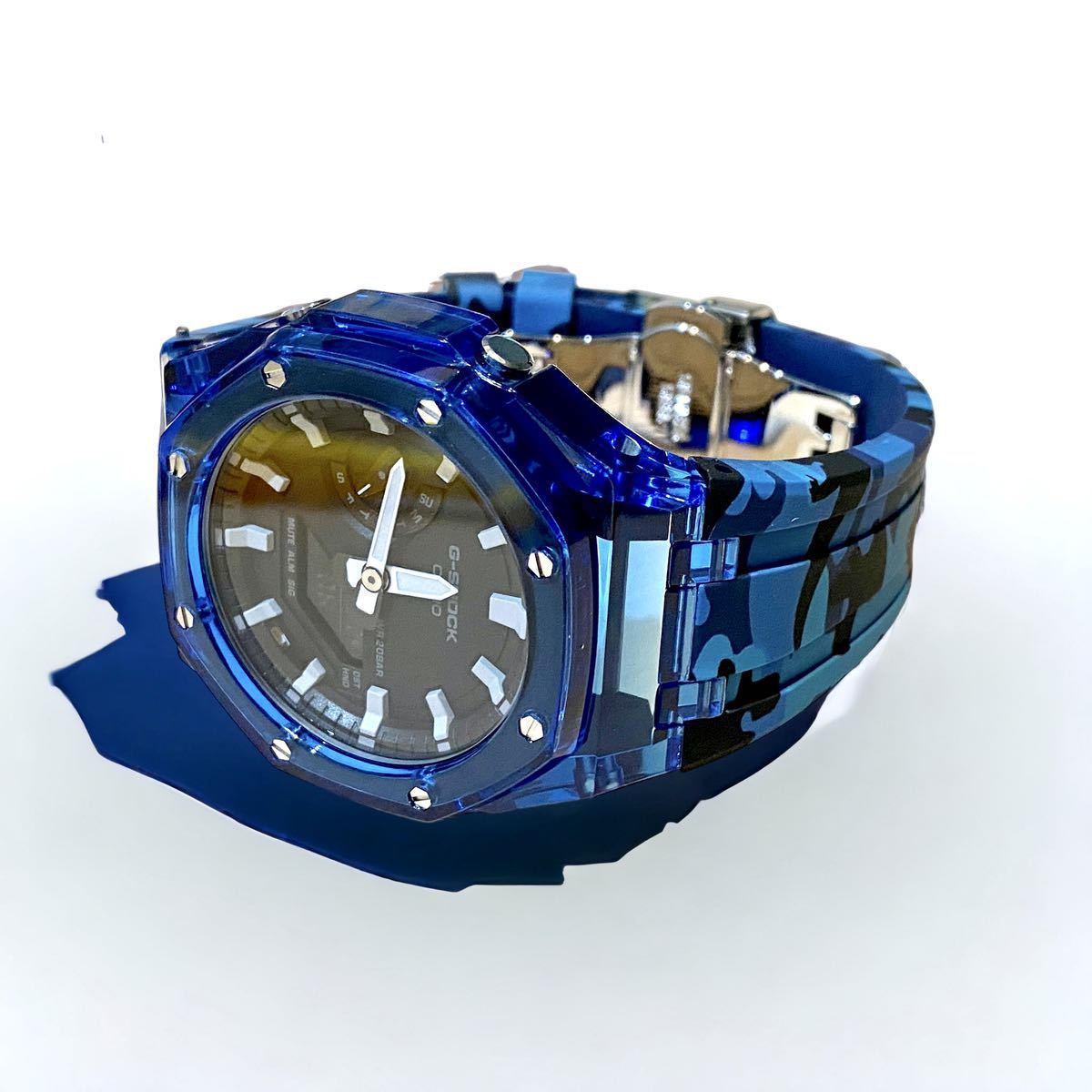 G-SHOCK ネイティブ柄、メタルバンドカスタマイズ GA-2100 G-SHOCK