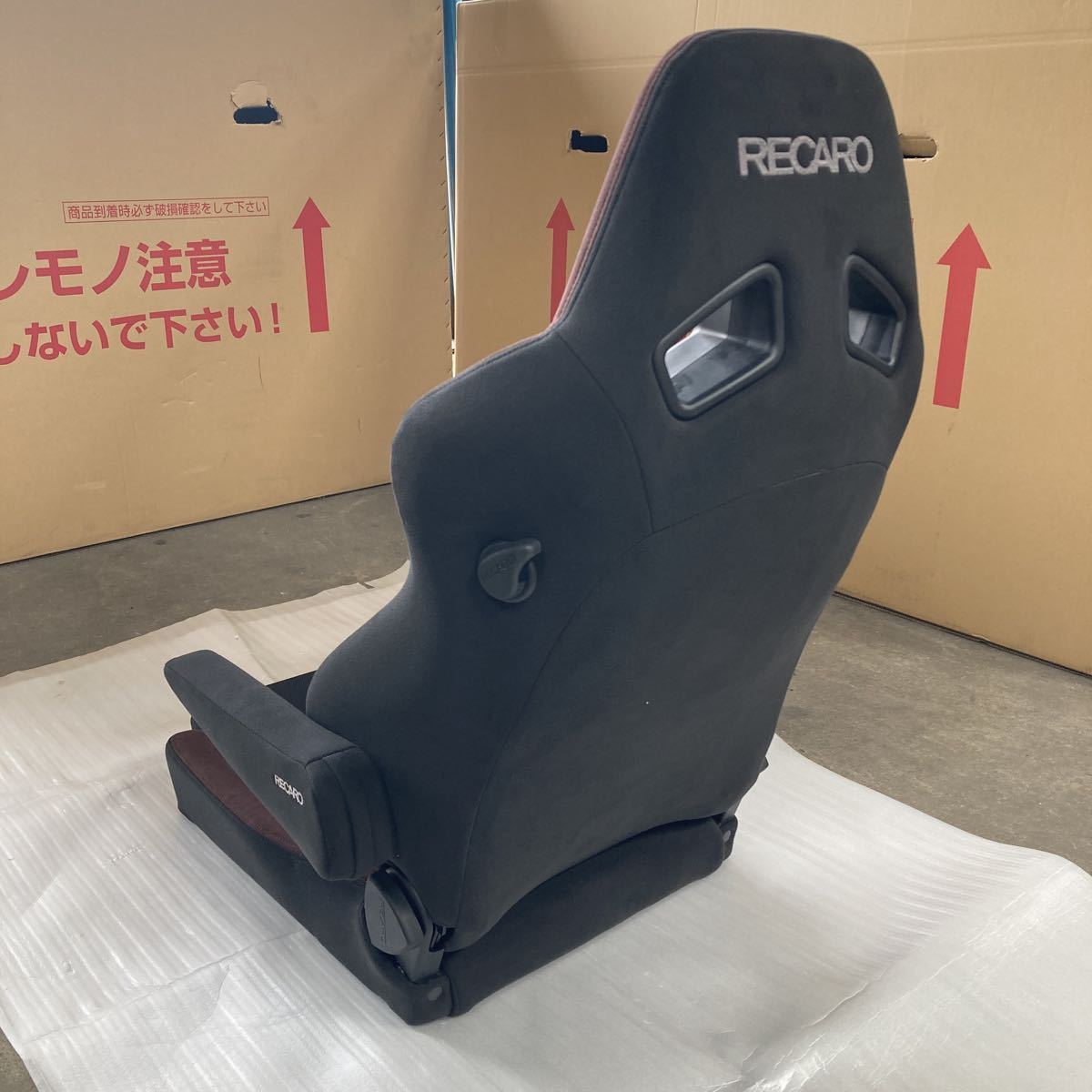 美品 RECARO SR-7F GU100 肘掛け付 レカロシート 正規品 ブラウン 