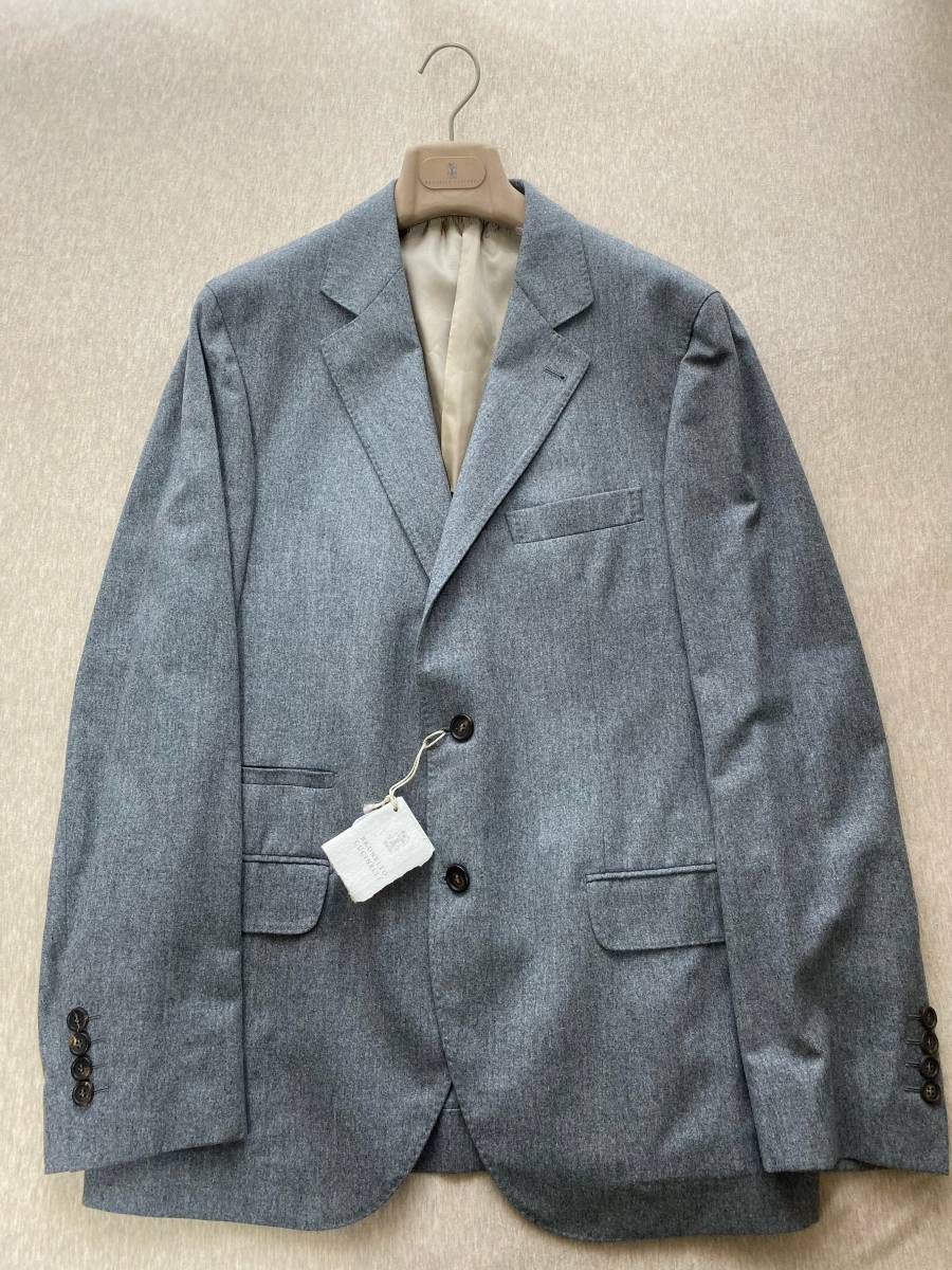 BRUNELLO CUCINELLI　ブルネロクチネリ　ジャケット　ラナウール　シルク　カシミア　50サイズ 新品未使用