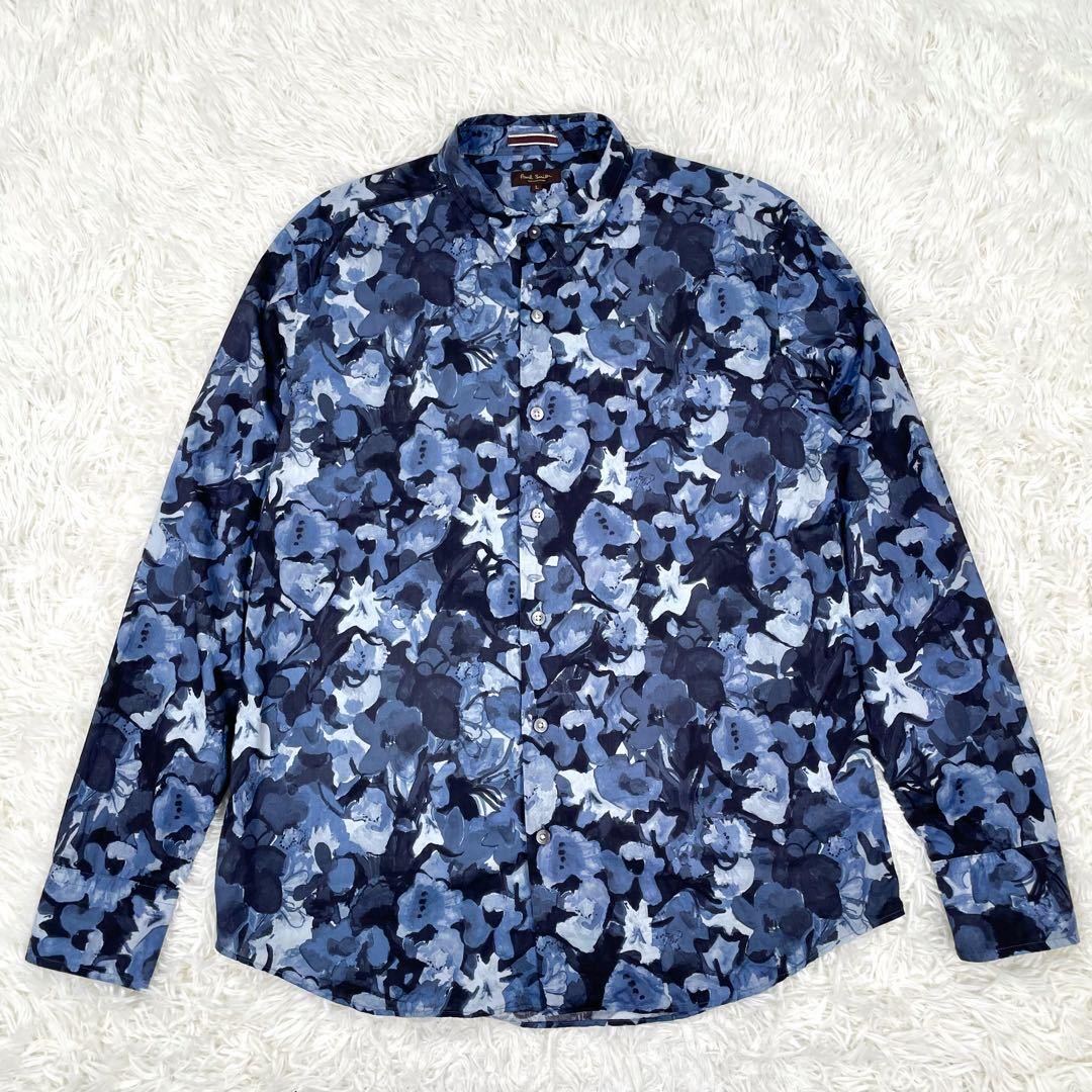 Paul Smith COLLECTION 花柄 総柄 長袖 シャツ L Paul Smith