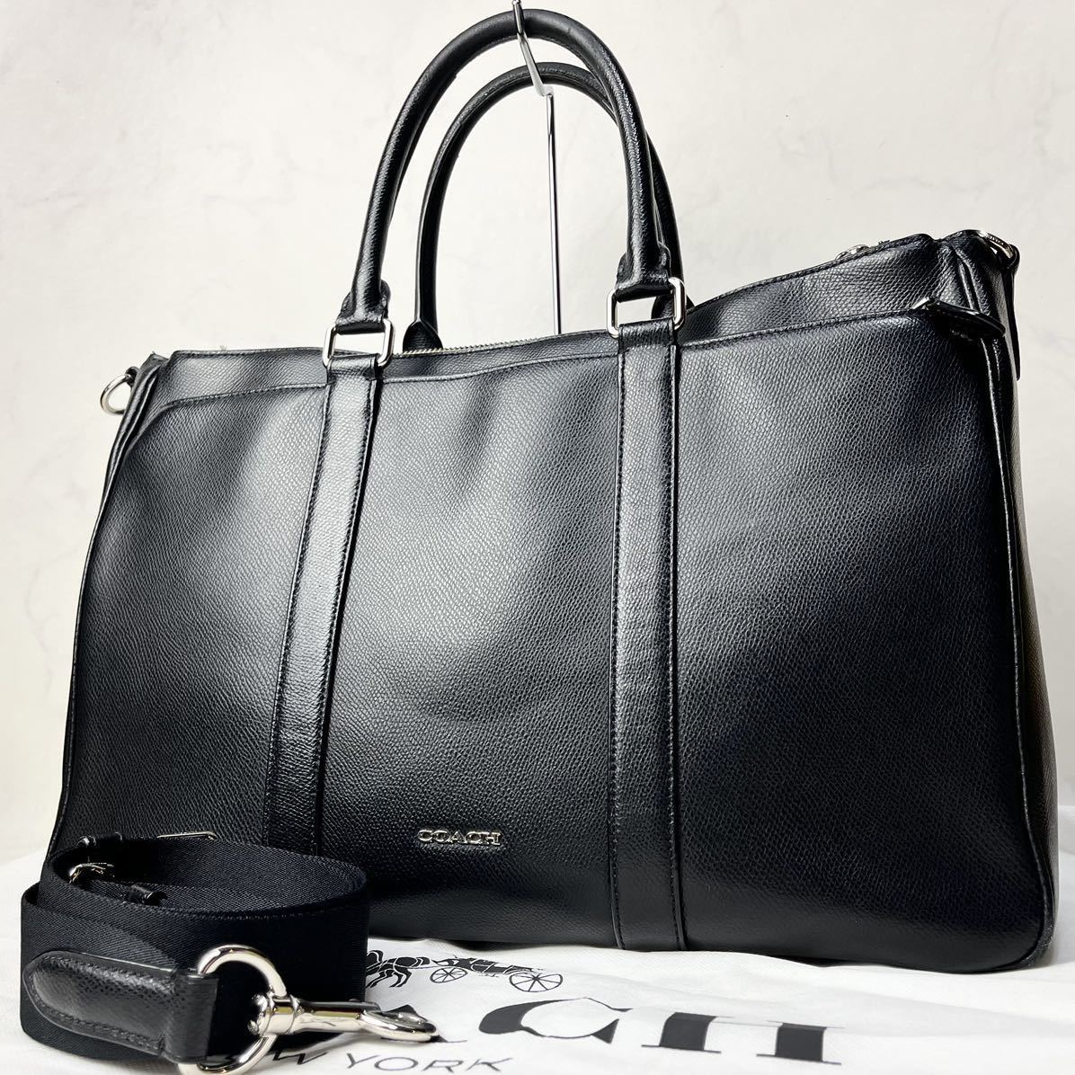 紳士の嗜み】 COACH コーチ レザー 2way トートバッグ ブリーフケース