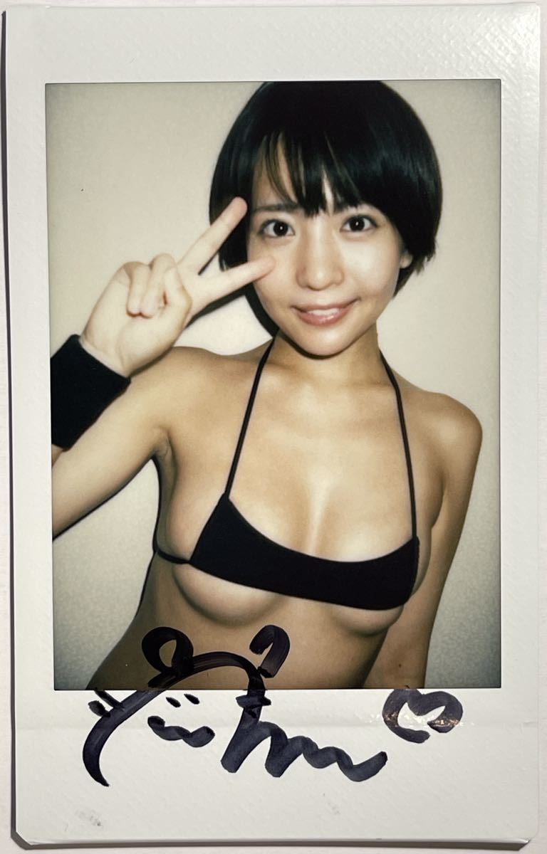佐々木萌香 もえかと二人 直筆サイン入りDVD撮影現場チェキ(写真