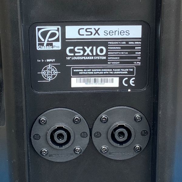 CLASSIC PRO クラシックプロ CSX10 PAスピーカー 2台セット 【公式通販】