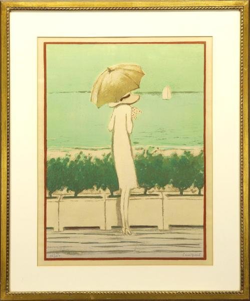 真作】【WISH】カシニョール Jean-Pierre Cassigneul リトグラフ 12号