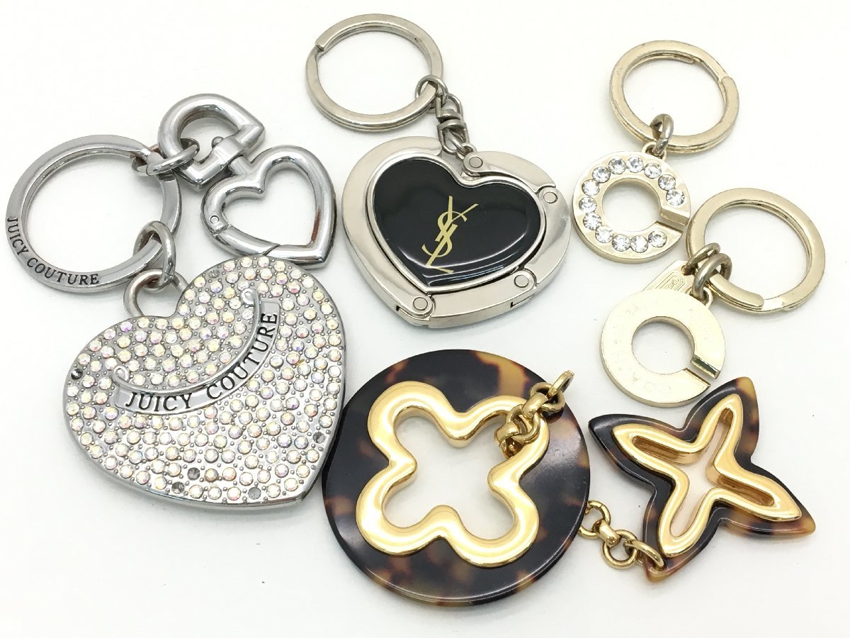 ルイヴィトン/イヴサンローラン/コーチ 他 キーリング キーホルダー など アクセサリー 4点 まとめ 中古【sw0303254】