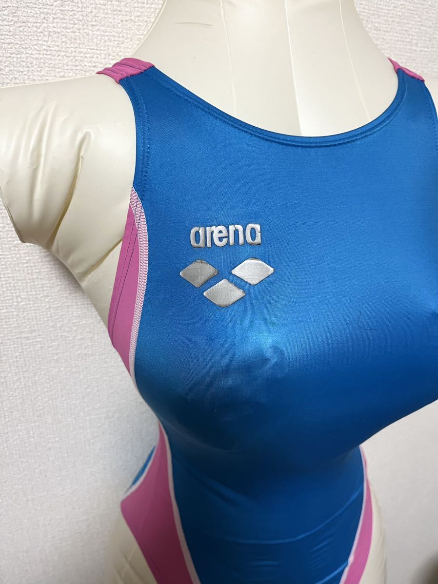 arena アリーナ 競泳水着 nux Mサイズ ブルー＆ピンク 中古(ワンピース