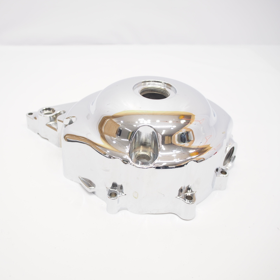 割れ無! ドラッグスター400 XVS400 4TR VH01J 純正ジェネレーターカバー エンジンカバー左 メッキ