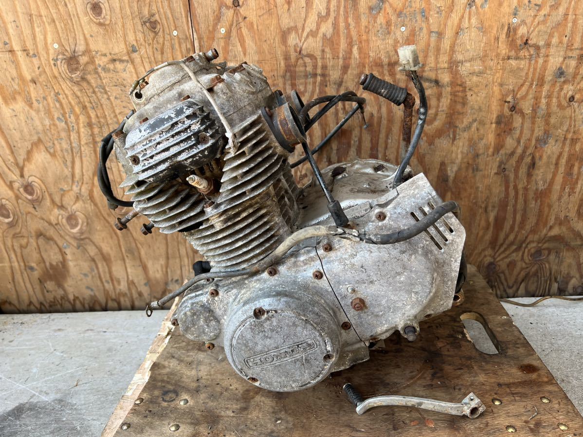 ホンダ CB250T CB250 純正エンジン本体 レストアベース 部品取り 当時物 旧車 ドリーム セニア フォア エクスポート