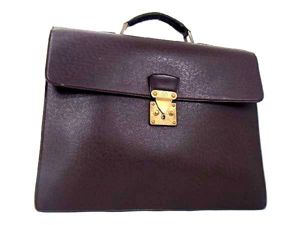 1円 LOUIS VUITTON ルイヴィトン M30036 タイガ セルヴィエット モスコバ ビジネスバッグ ブリーフケース 手持ち アカジュー BC8375Tオ