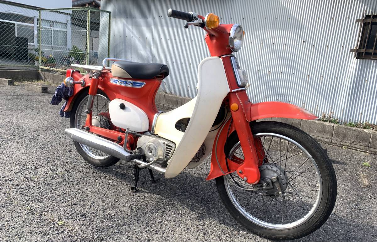かもめカブ スーパーカブ 貴重？レア？ 実働 行灯かもめ 赤色 カブ 