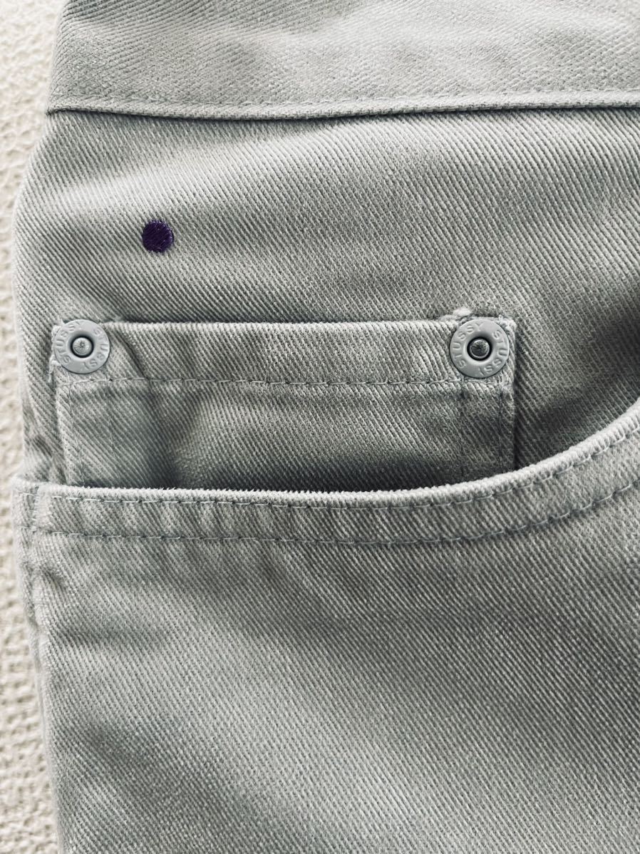 STUSSY DELUXE Cotton twill long pants アメリカ製 パープルドット