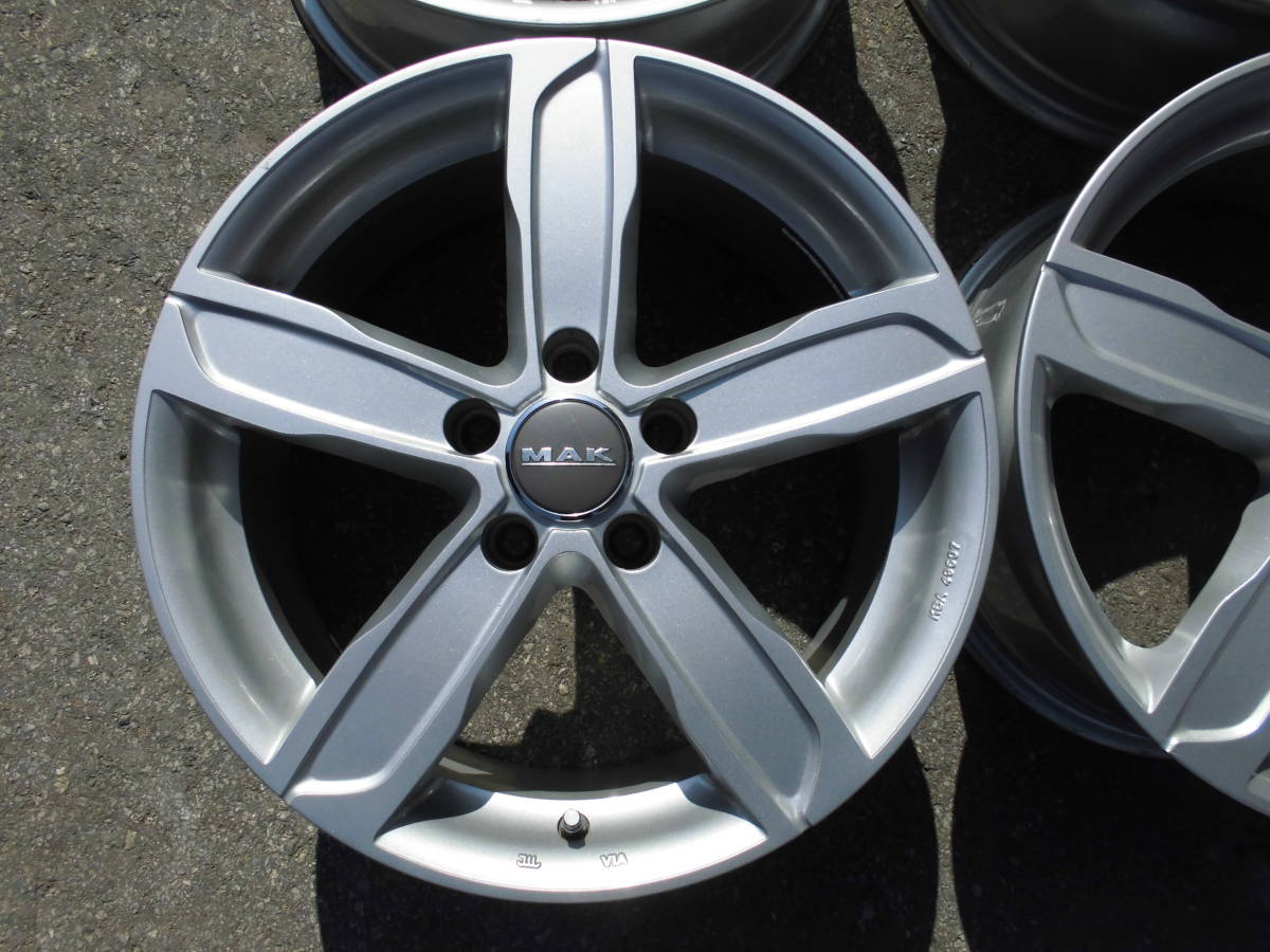 売り切り☆美品☆MAK STADT AUDI A4 アウディA4 17☆7.5J+45 PCD112