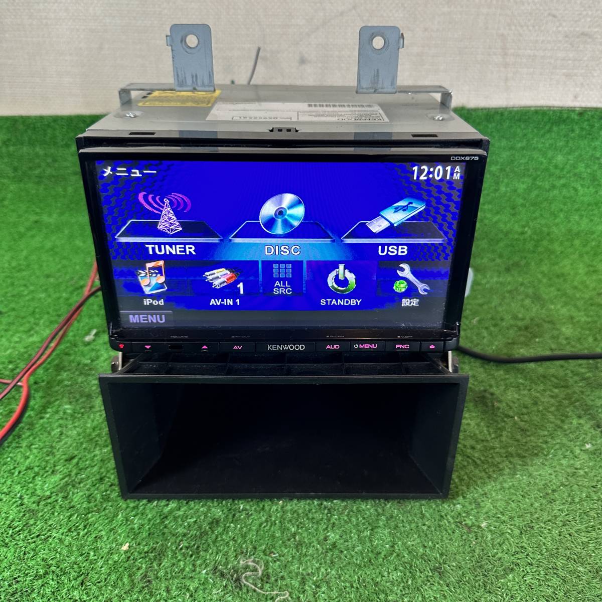 2204) 即決☆KENWOODケンウッド DDX675 DVDプレーヤー USB CD 格安 便利