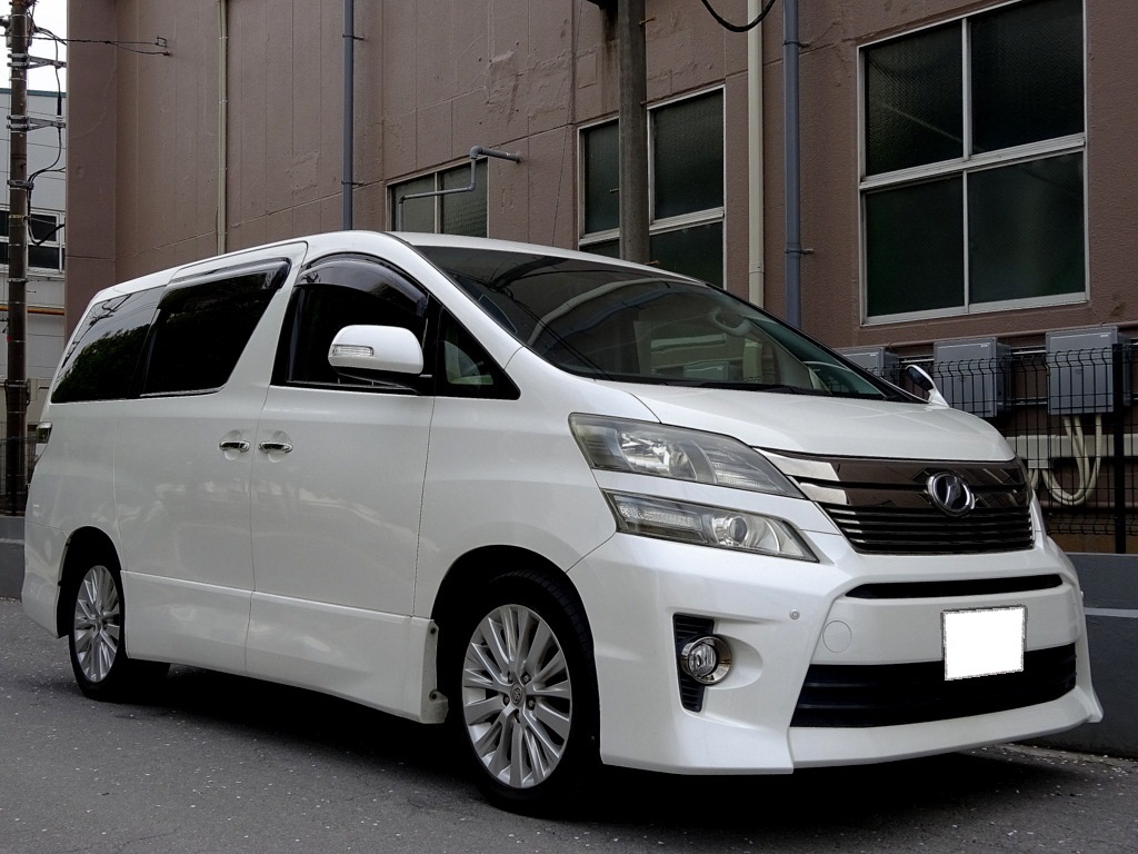 車検満タン ヴェルファイア 後期 HDDナビ フルセグTV Bluetooth フリップダウンモニター バックカメラ 両側パワスラ スマートキー HID ETC