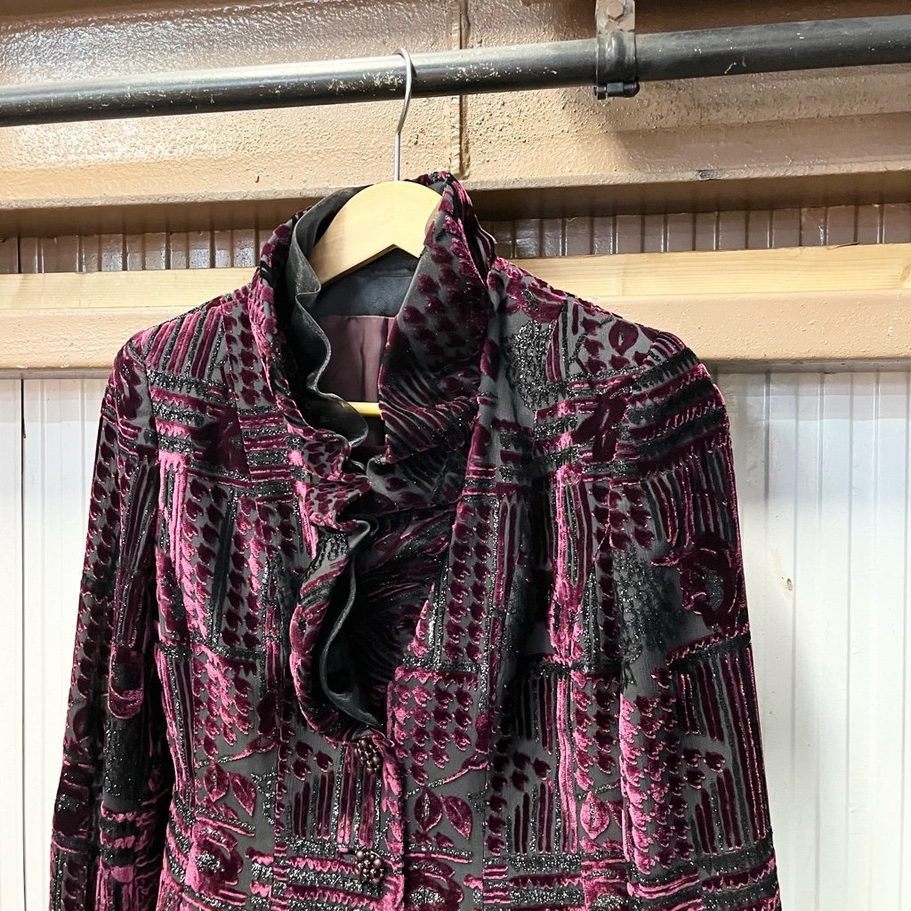 銀座マギー シルク混 ジャケット×スカート セットアップ サイズ38 日本 