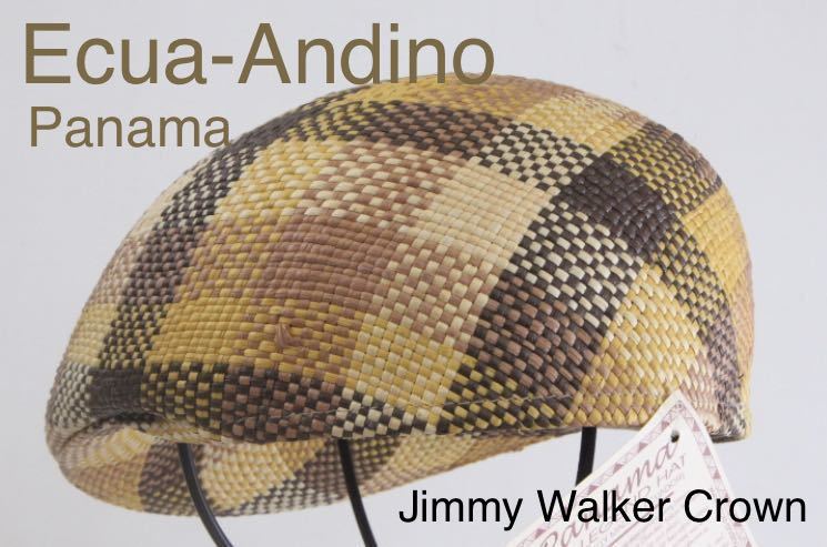 Ecua-Andino Genuine Panama Hats Panama Jimmy Walker Crown パナマ