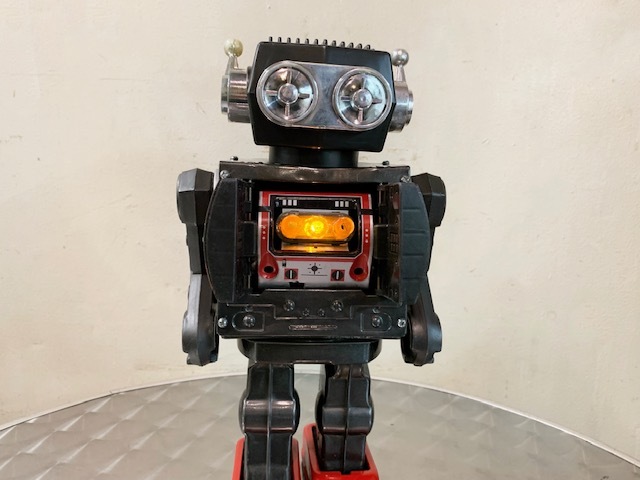 可動美品「ジャンボ火星大王」堀川玩具製ブリキのロボット・箱 1970s