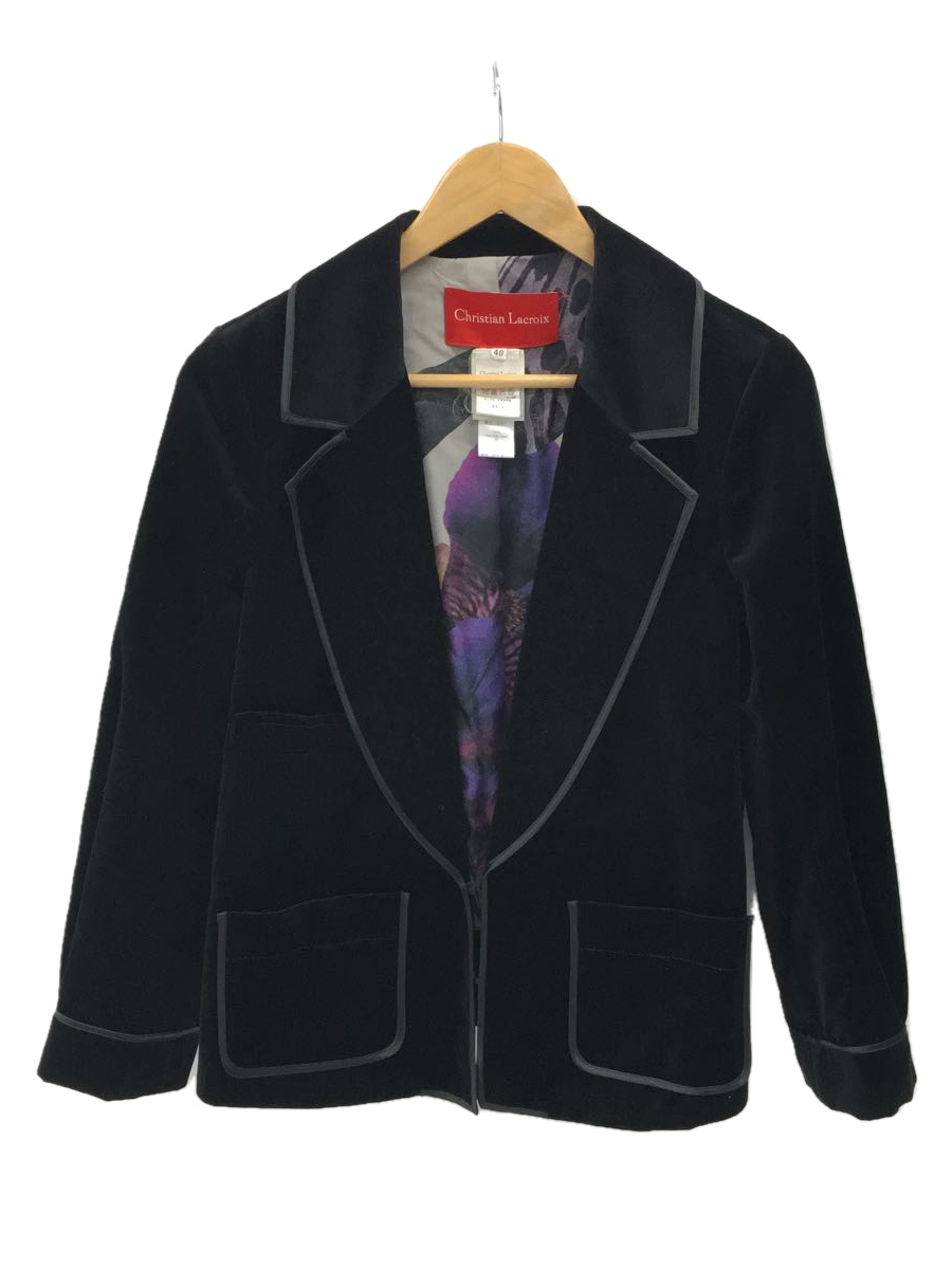 レディース CHRISTIAN LACROIX 黒ジャケット 36