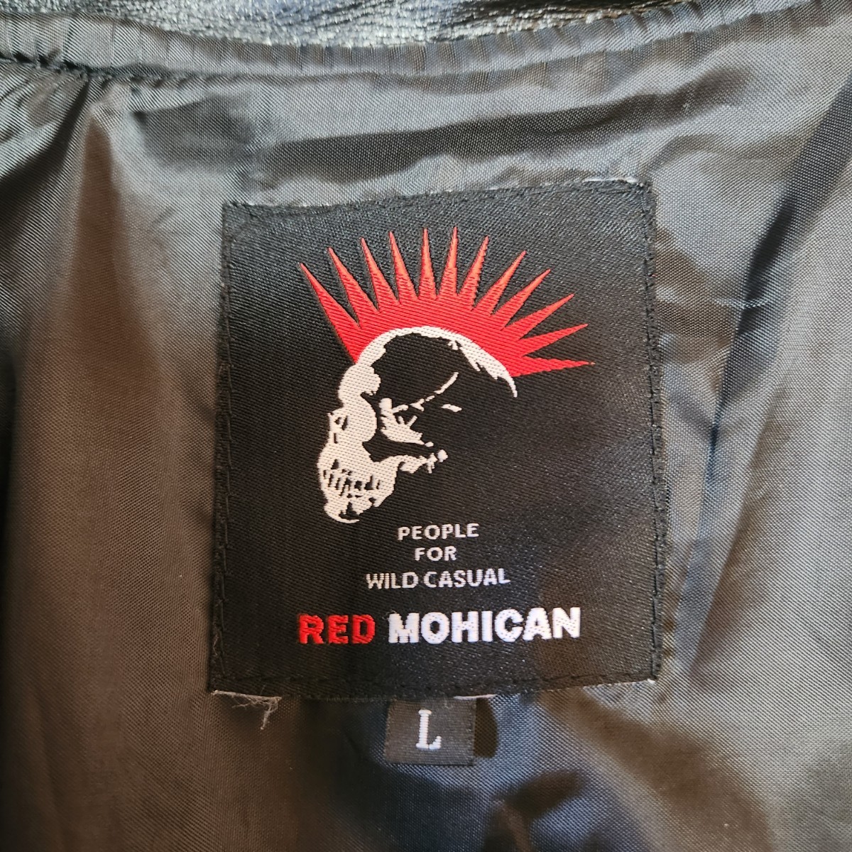 レッドモヒカン【スタンドカラー 希少サイズ L】RED MOHICAN シングル 