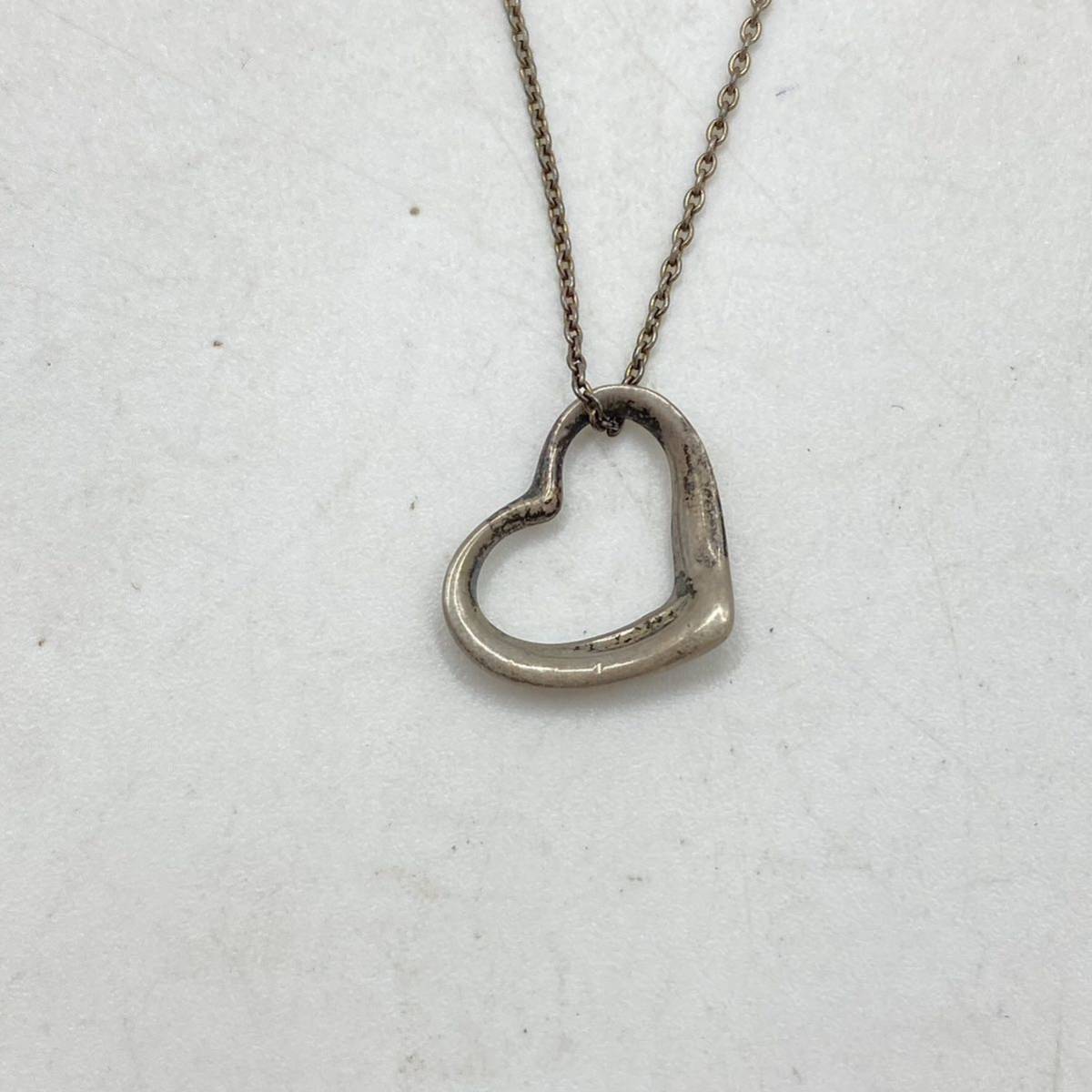 TIFFANY&Co. ティファニー ネックレス オープンハート シルバー 925