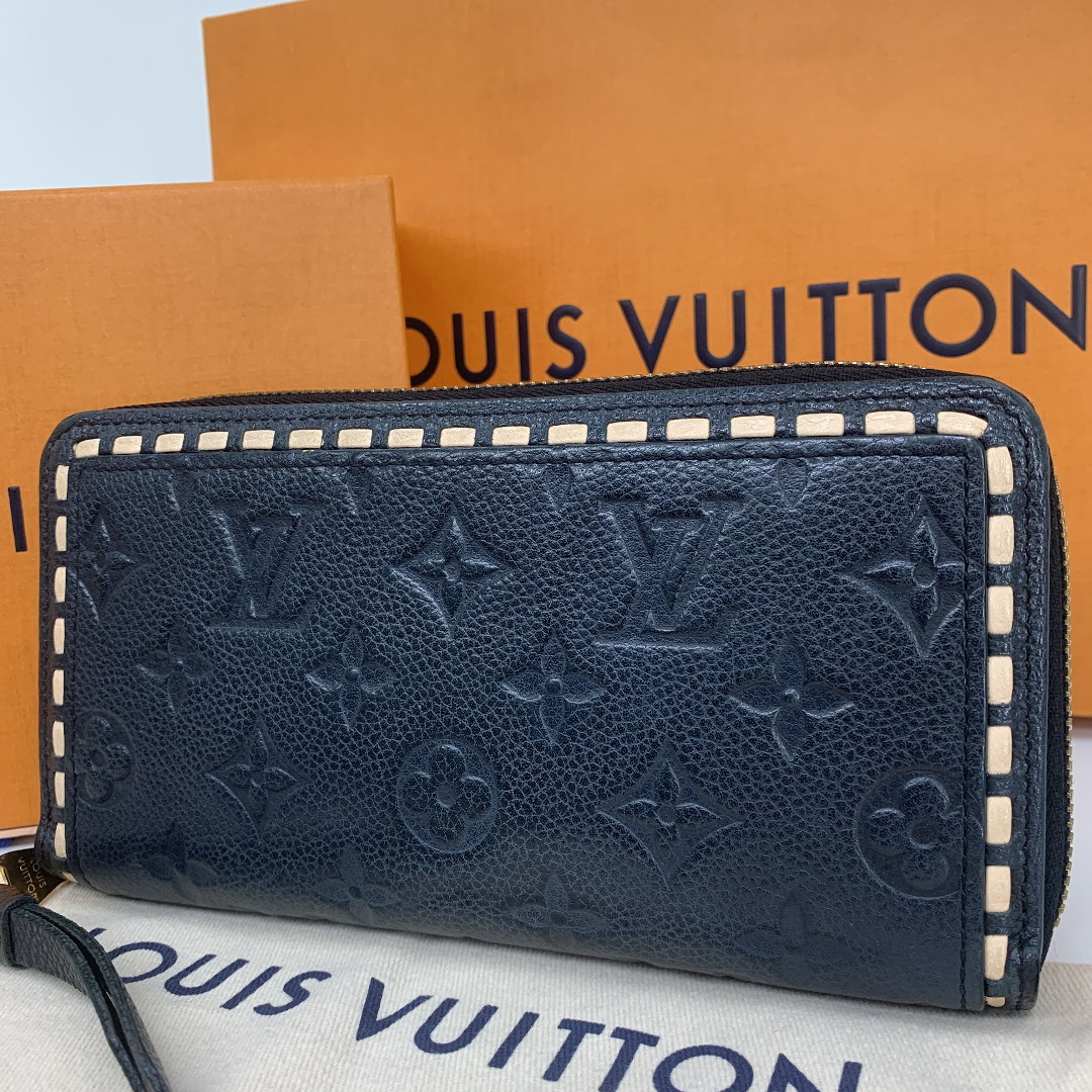 ルイヴィトン アンプラント ジッピーウォレット 長財布 ステッチ 正規  