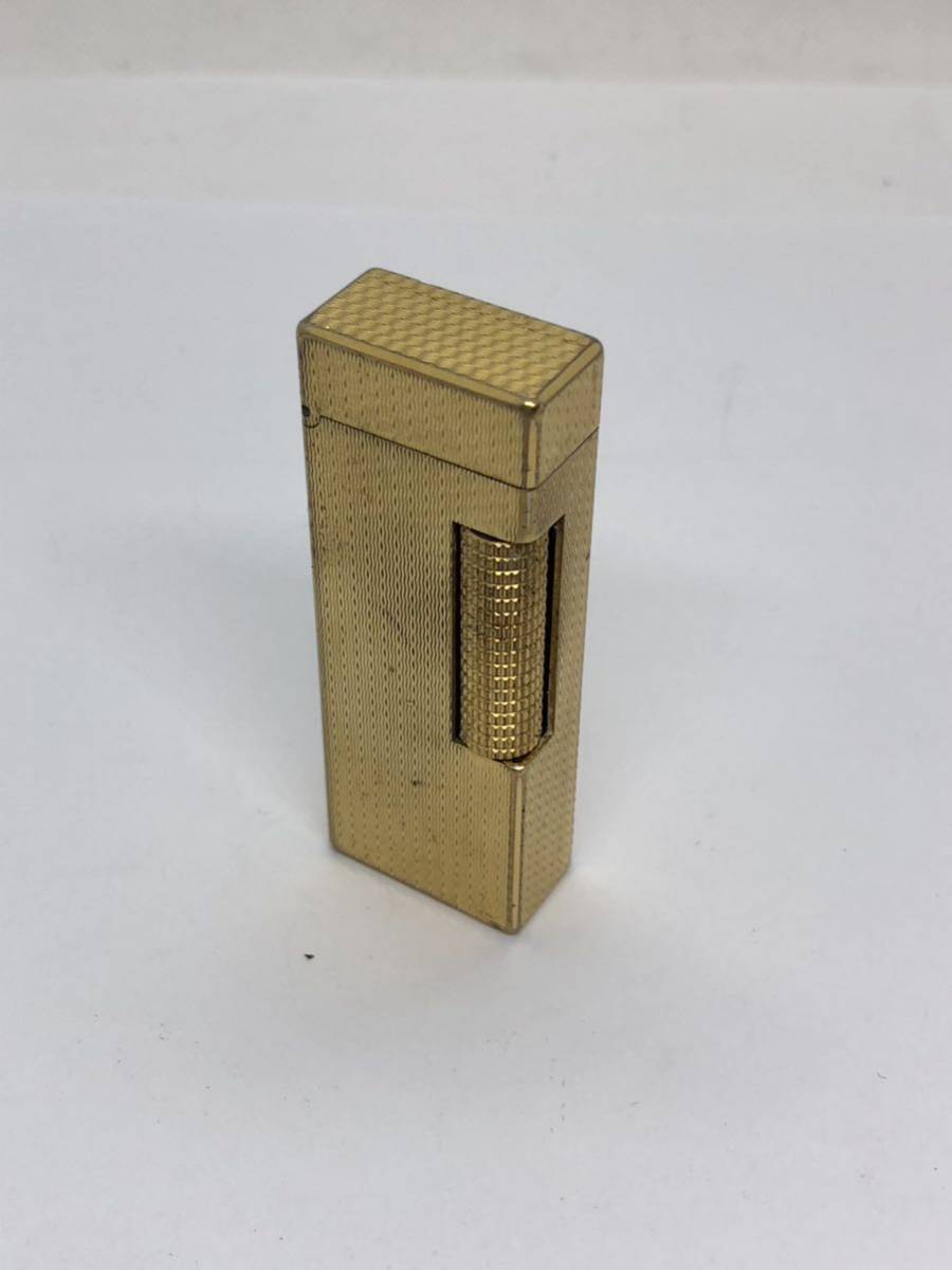 【E/D197909】dunhill ダンヒル ガスライター ゴールド 火花確認済み