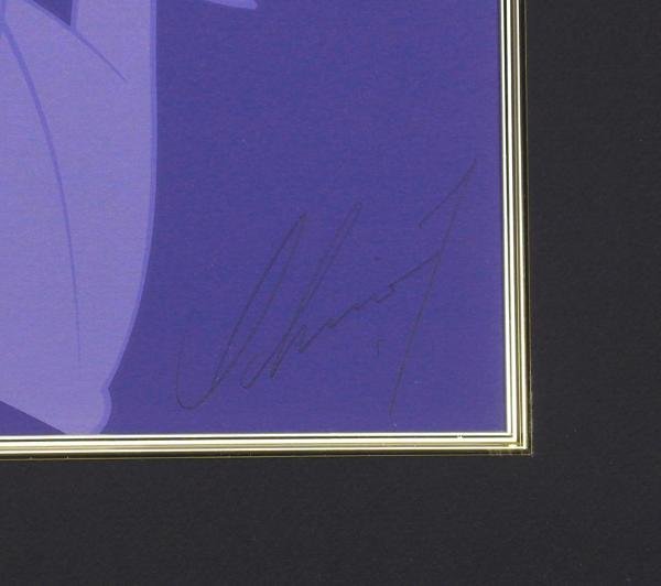 真作】【WISH】鶴田一郎「紫の想い」シルクスクリーン 約10号 直筆