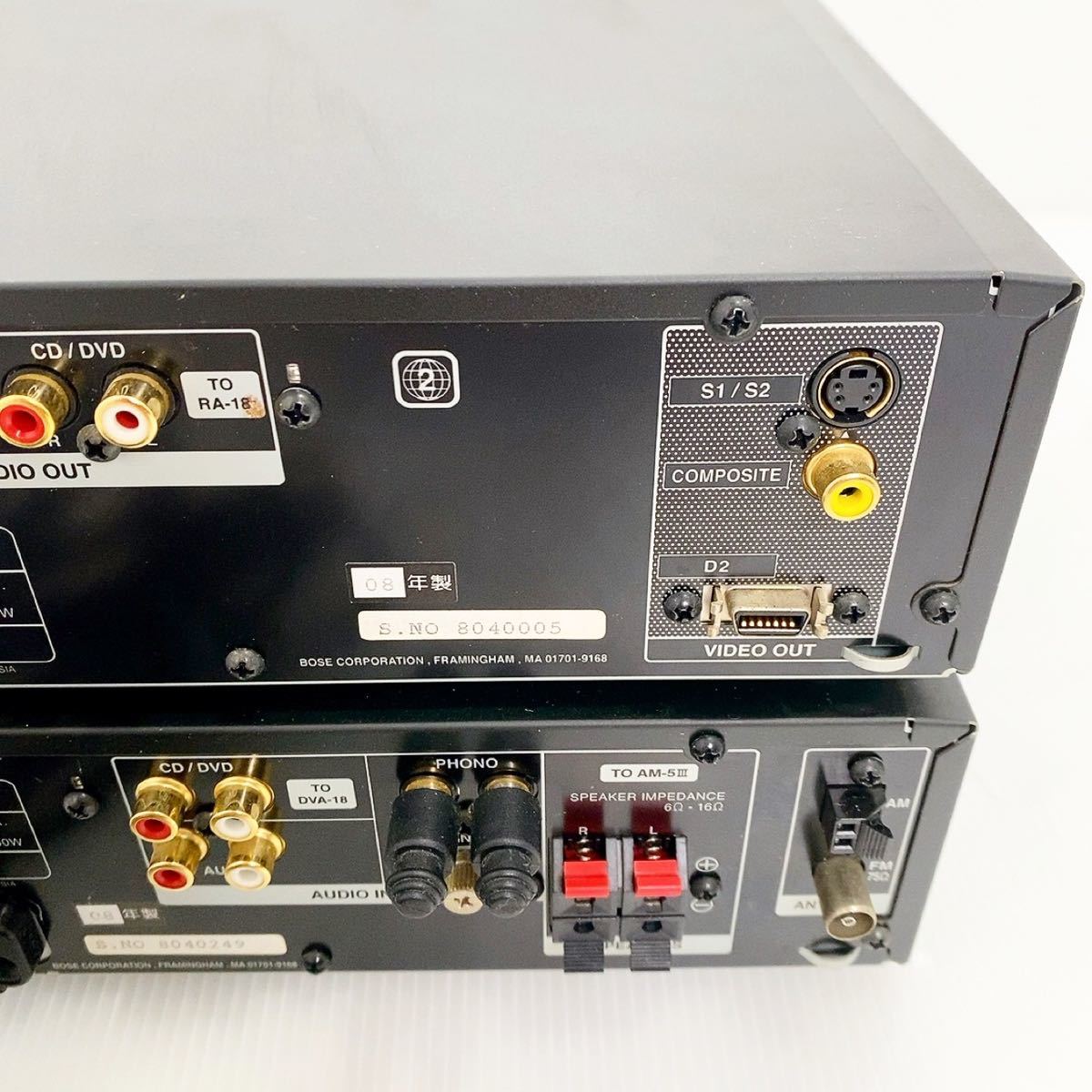 BOSE ボーズ RA-18/DVA-18 レシーバー DVDプレーヤー AMS-1 Ⅳ ,BOSE