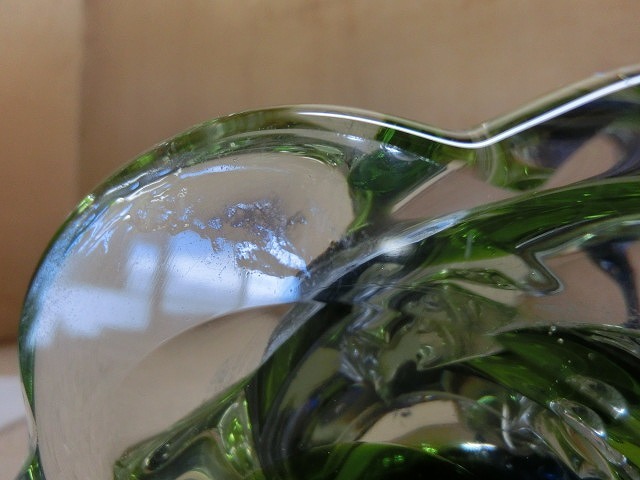 Aる7S 置物 タツノオトシゴ マルティグラス Multi Glass 高さ約44cm