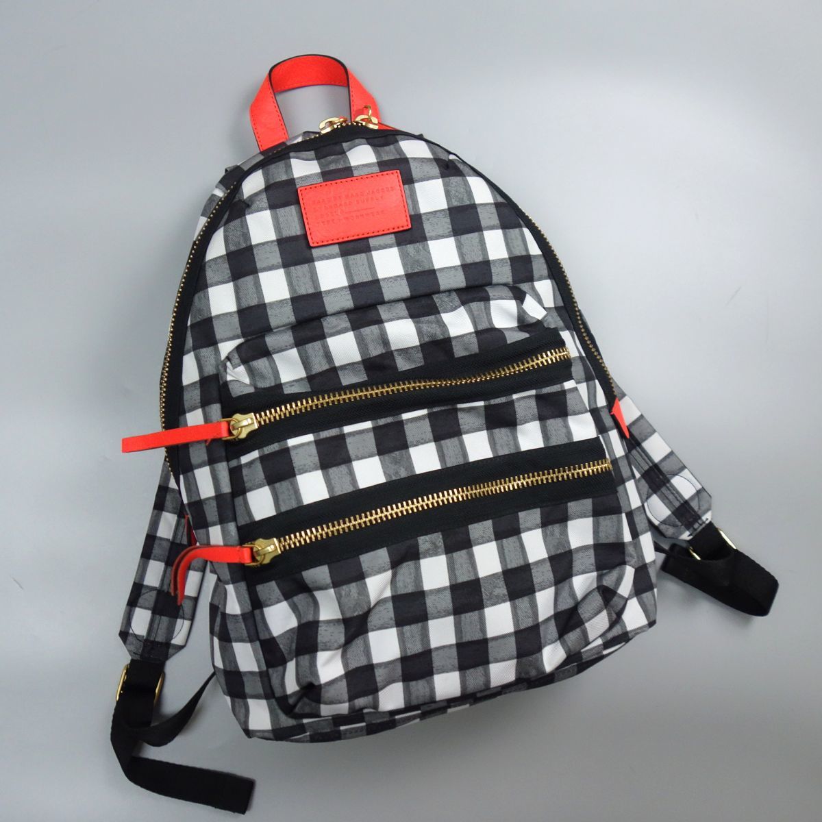 美品 MARC BY MARC JACOBS マークバイマークジェイコブス チェック柄 バックパック デイパック リュックサック
