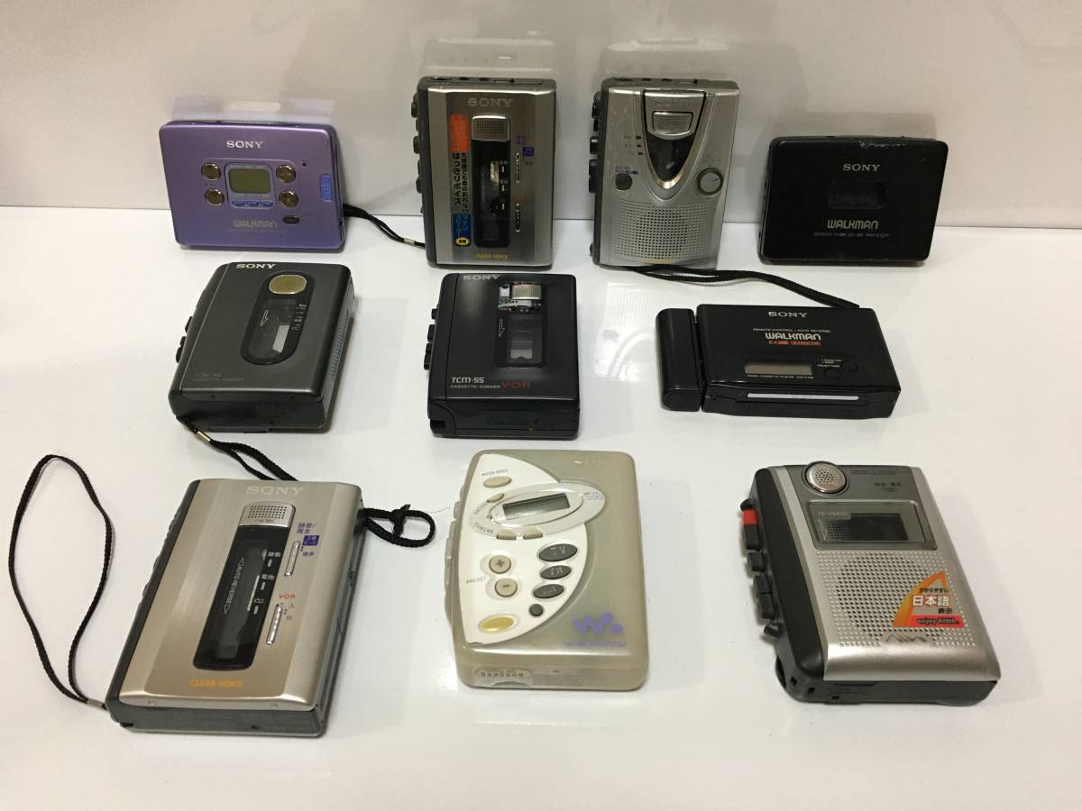 カセットプレーヤー　WM-FX822　TCM-500など　10点セット　ジャンクRT-2356