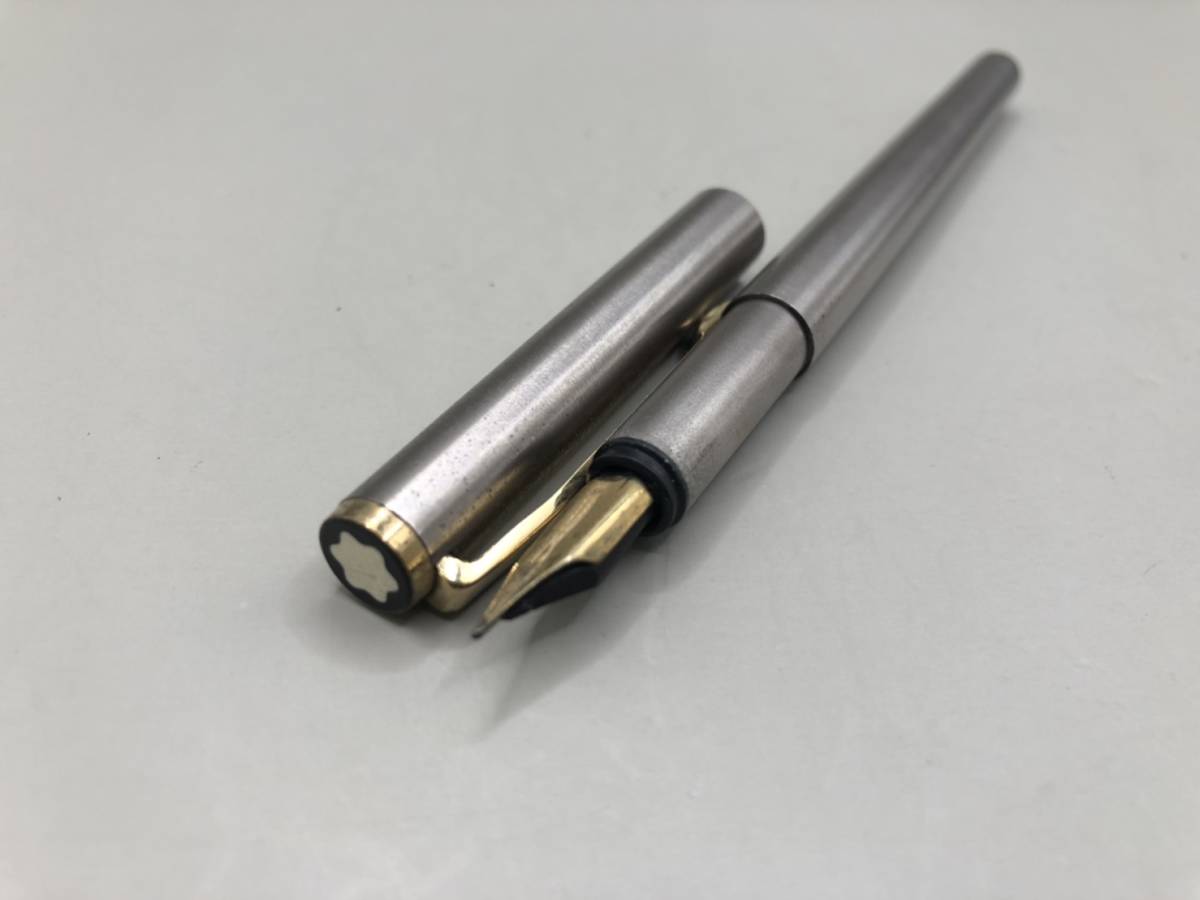 MONTBLANC モンブラン 万年筆 ペン先585 K14 シルバー×ゴールドカラー