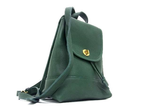 訳あり極美品】コーチ 32715 シグネチャー ターンロック リュック 