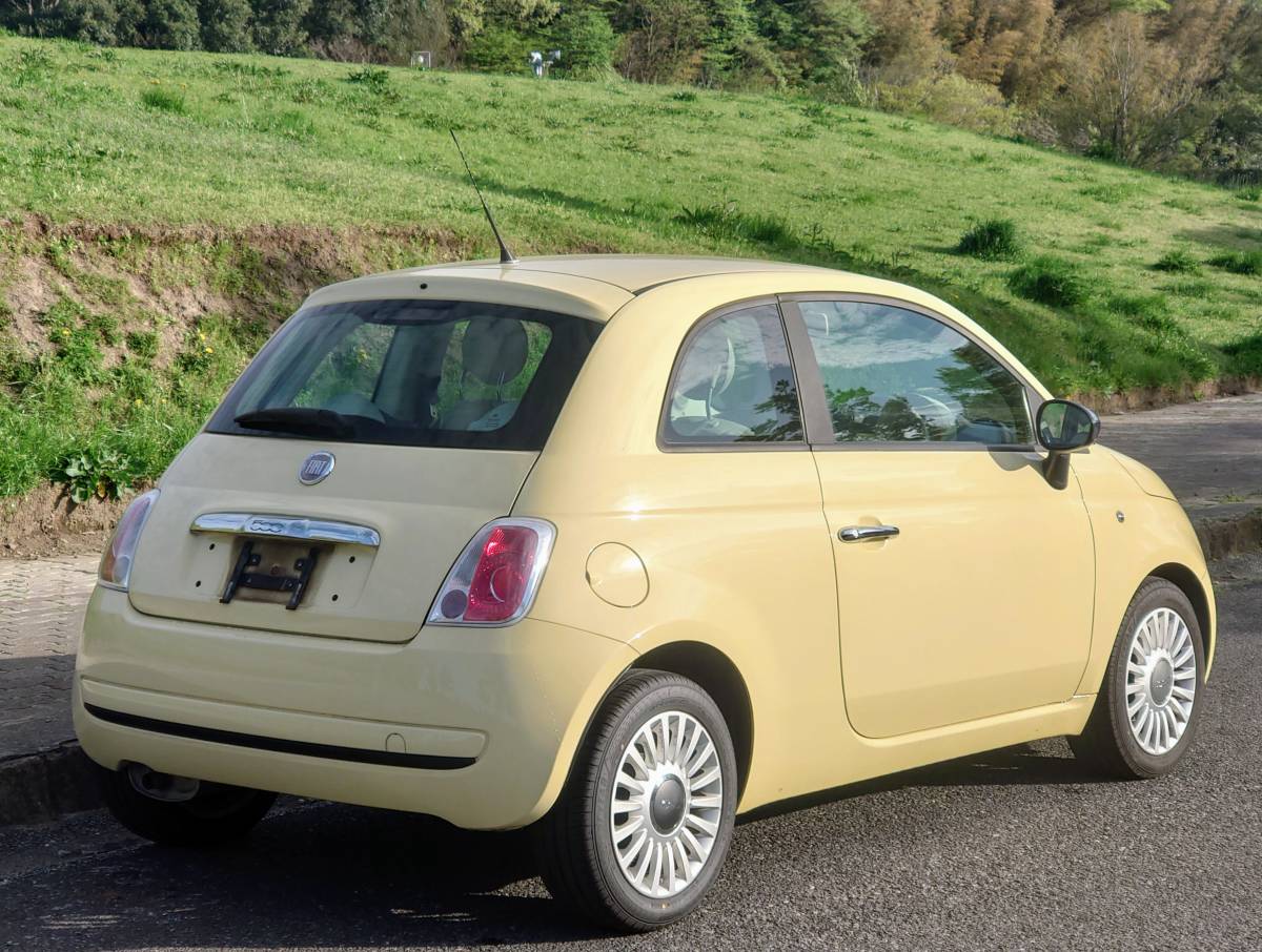 得価,HOT 平成22年2月 FIAT500 1.2 8V バニライエロー 150台限定車 走行52000km ワンオーナー タイミングベルトその他交換ディーラー 予備検査2年付