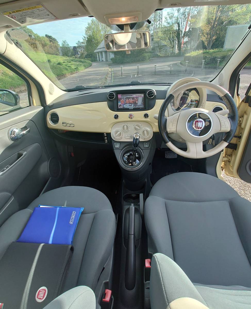 得価,HOT 平成22年2月 FIAT500 1.2 8V バニライエロー 150台限定車 走行52000km ワンオーナー タイミングベルトその他交換ディーラー 予備検査2年付