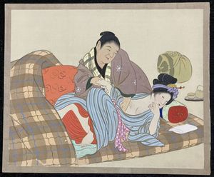 春画 肉筆 浮世絵のYahoo!オークション(旧ヤフオク!)の相場・価格を