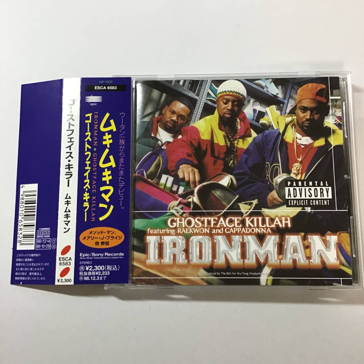 国内初盤 帯付き！【Ghostface Killah】『ムキムキマン Ironman』Wu-Tang Clan Raekwon RZA Method Man