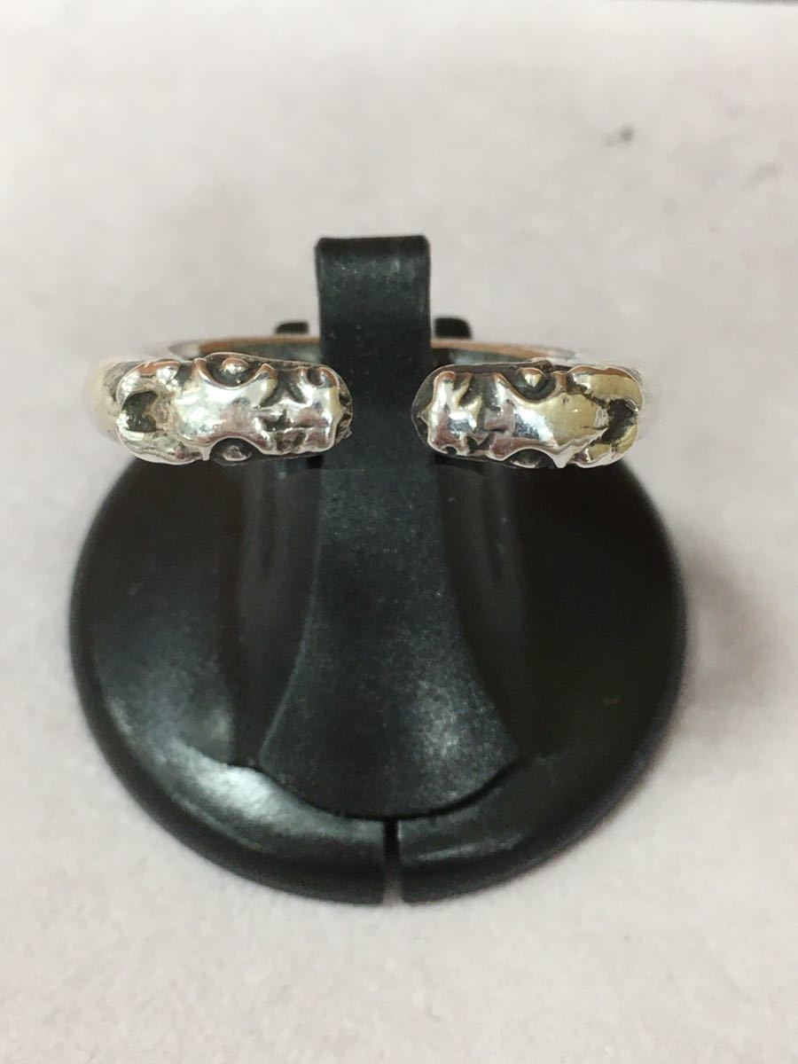 K4/【中古品】CHROME HEARTS ダブルドッグリング #23 DBL DOG シルバー 925 スターリング STERLING 指輪 クロムハーツ
