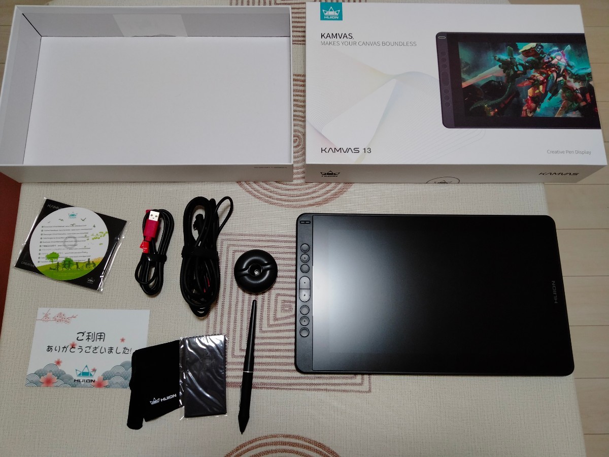 HUION 液タブ Kamvas 13 液晶ペンタブレット HUION 液タブ 0 豪華版 液
