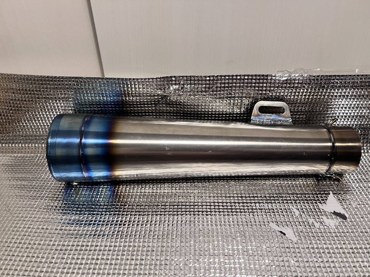 1円スタート モトGP チタン テーパー サイレンサー 差込 60.5 汎用