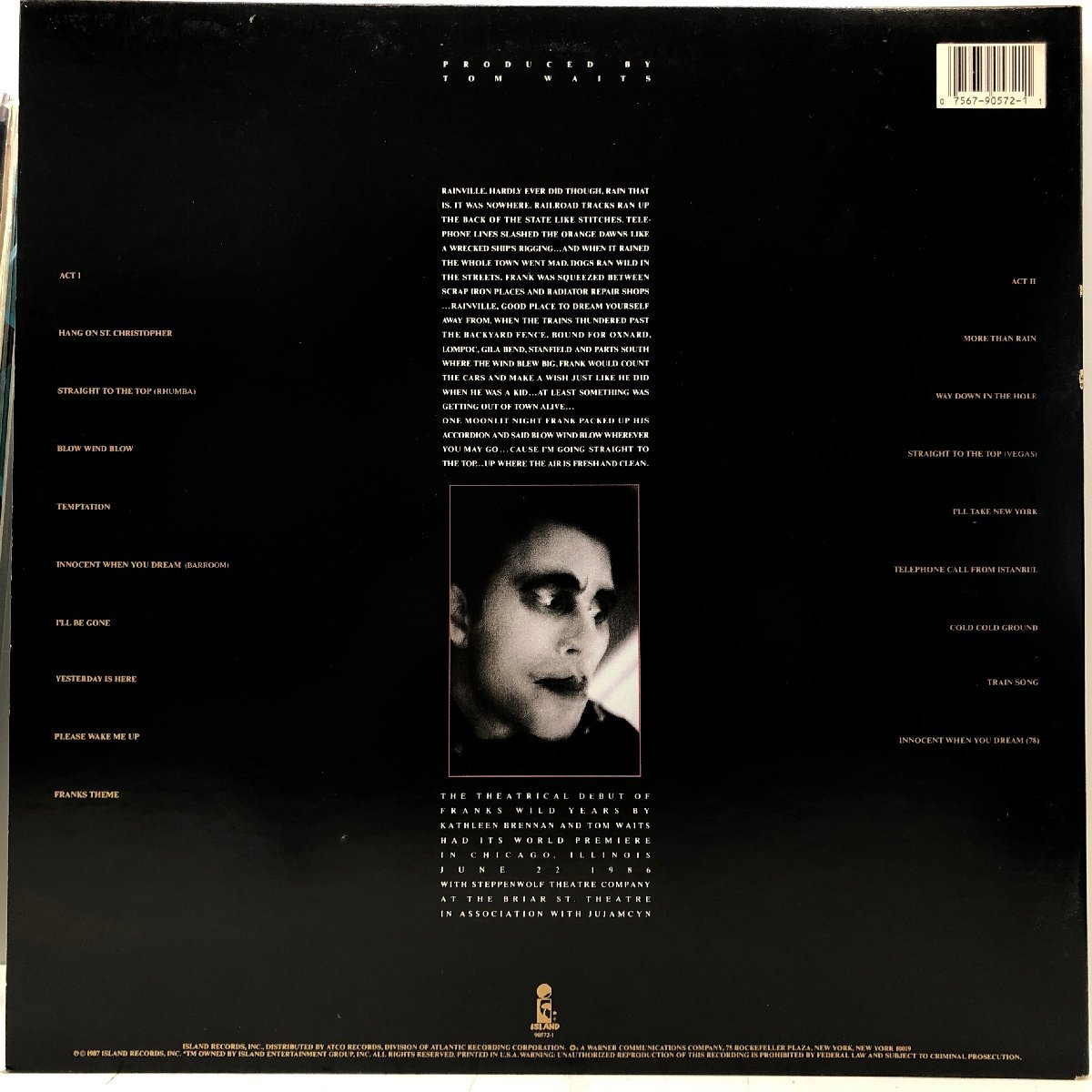 Wild Tom Years Waits Franks Frank's CD Music | Years: Vinyl