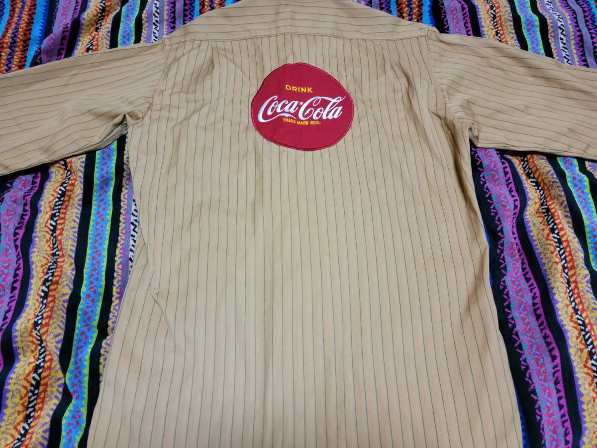 Coca-Cola USA製 コカコーラ 80s 70s ワークシャツ work - 逸品50s 