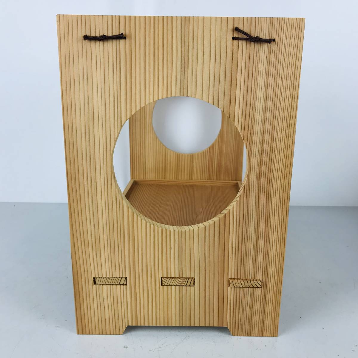 N9620 未使用 茶道具 茶棚 棚物 木製 高さ約33cm×横幅約39cm 煎茶道具