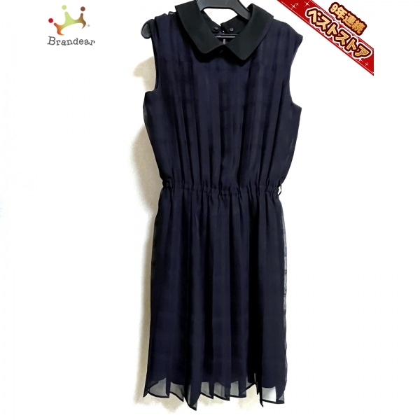 ブルーレーベルクレストブリッジ BLUE LABEL CRESTBRIDGE サイズ36 S - ダークネイビー レディース ワンピース