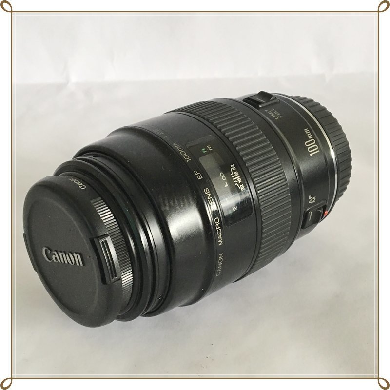 ★美品Canon EF 100mm F2.8 MACRO マクロレンズ動作確認済 動作未確認 キャノン マクロレンズ EF 100mm 1:2.8 CANON MACRO LENS