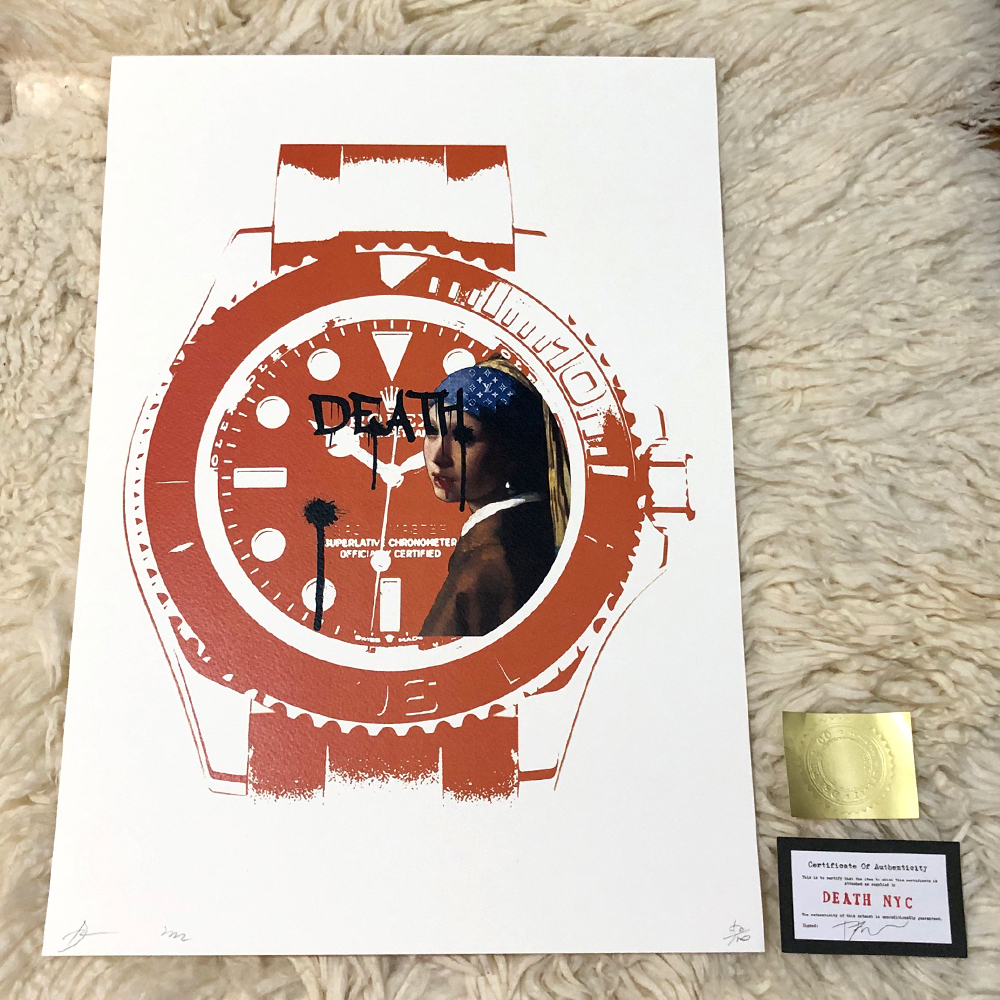 世界限定100枚 DEATH NYC フェルメール「真珠の耳飾りの少女」ROLEX