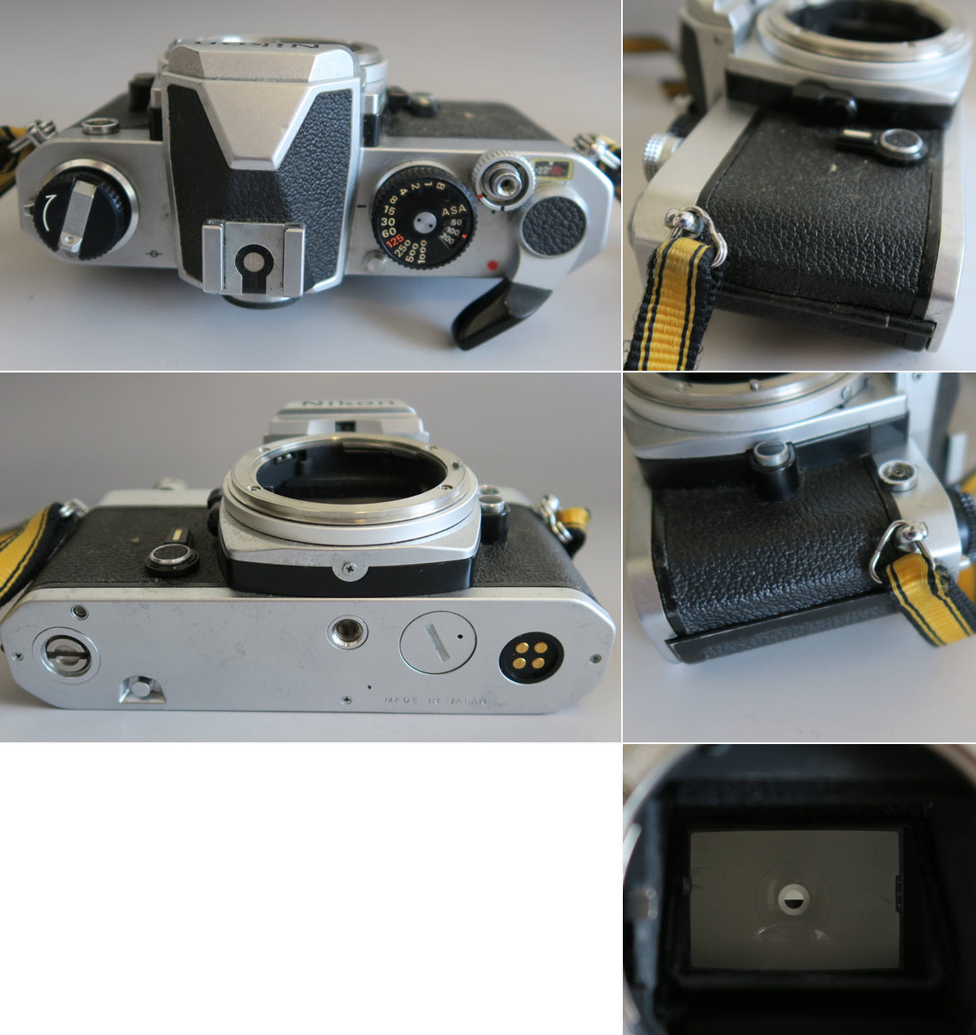 220 □Nikon FM シルバーボディ/詳細不明 破損品Nikonジャンクカメラ